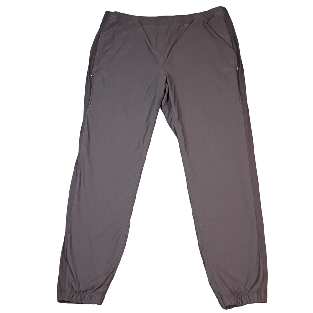 Eddie Bauer First Ascent Women T18 Tall Black Fleece Lined Joggers Hiking Pants